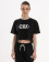 LUNA CROP T-SHIRT WOMEN černé