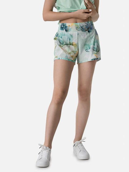 W TECH TRAIL PRINT SHORTS