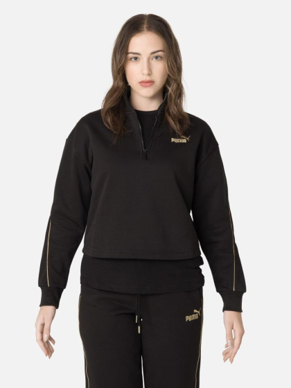 ESS+ MINIMAL GOLD Half-Zip Mock Neck FL